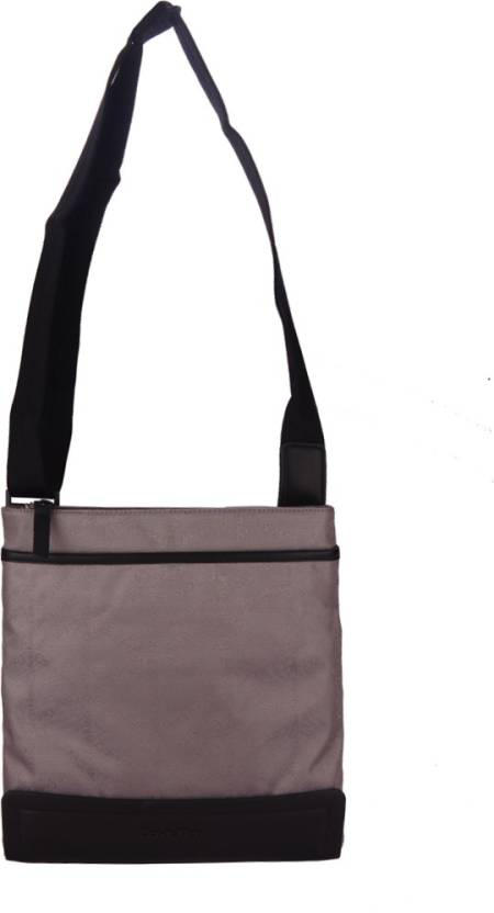 Calvin Klein Grey Sling Bag CK/HH0728/LT GREY/ST/SP15 Lt Grey - Price in  India 