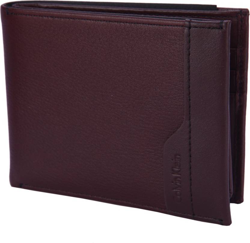 Calvin Klein Men Brown Genuine Leather Wallet Brown - Price in India |  