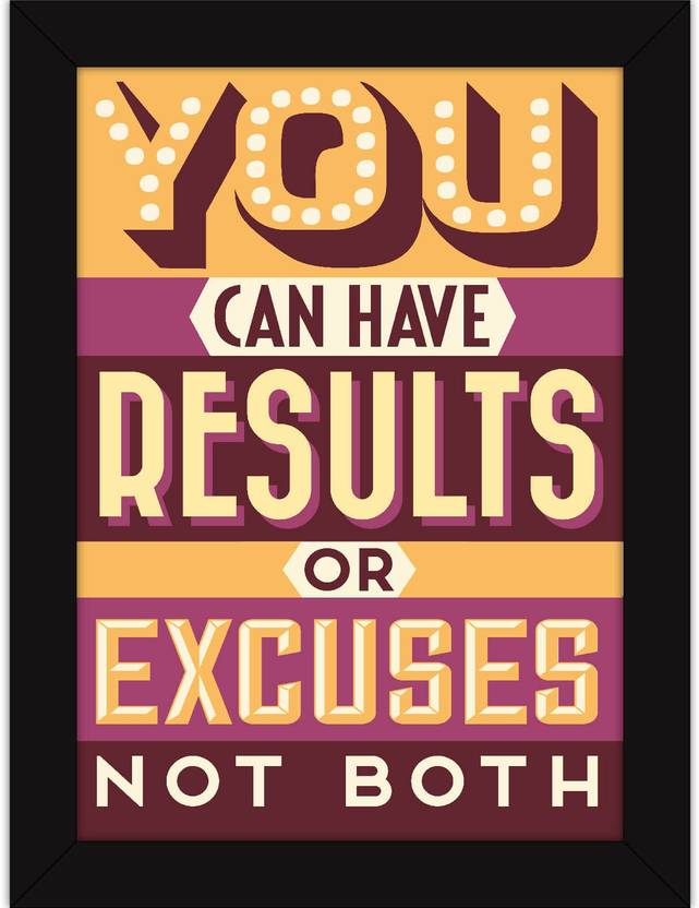 motivational poster with frames for office and home gym workout
