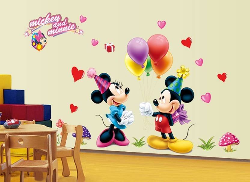 the splash famous cartoons wall stickers (multicolor, wall covering