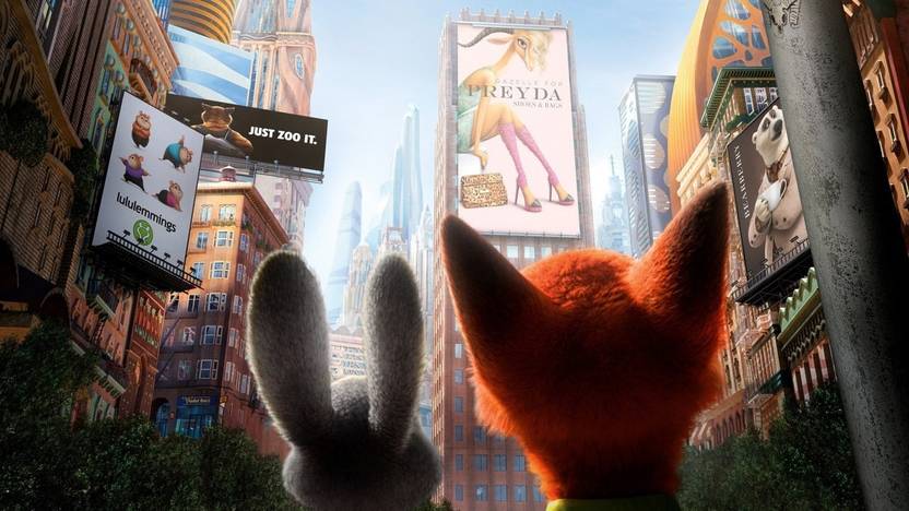 Movie Zootopia Judy Hopps Nick Wilde 2 On Fine Art Paper