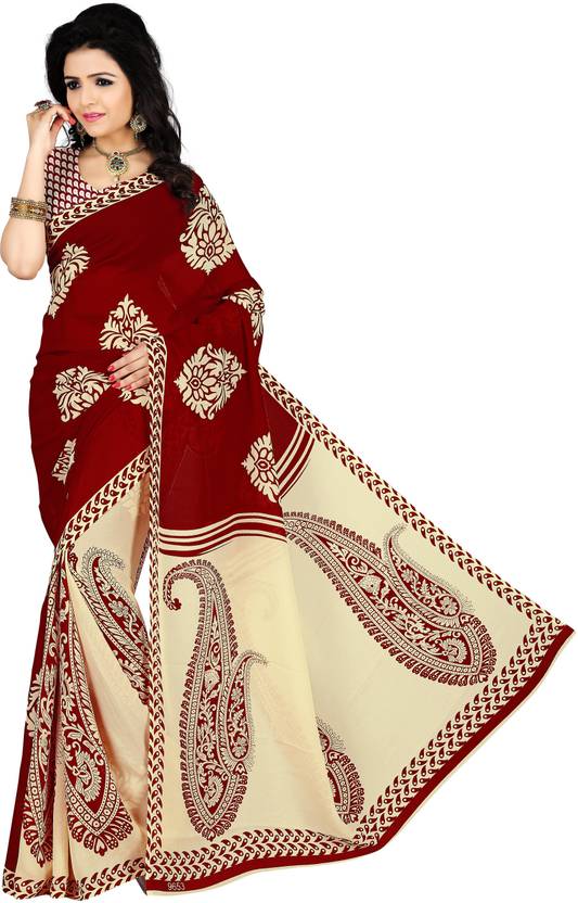 VIMALNATH SYNTHETICS Floral Print Fashion Georgette Saree