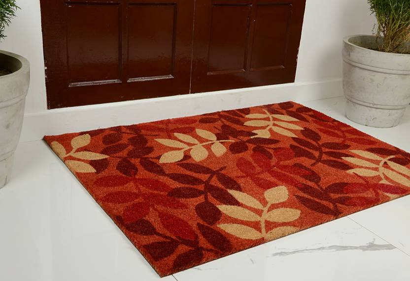 Saral Home Coir Door Mat Sos 949 Orange Buy Saral Home Coir Door