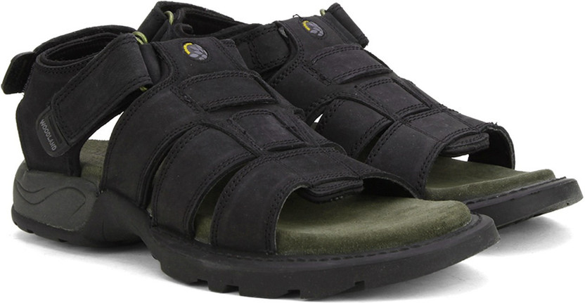 WOODLAND Leather Men Black Sports 