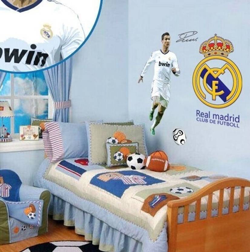 Oren Empower The Cristiano Ronaldo Large Wall Sticker For Football Fans Finished Size On Wall 90 W X 110 H Cm