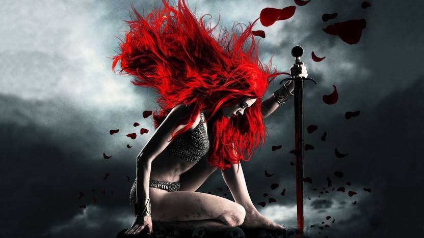Akhuratha Poster Movie Red Sonja Woman Red Sword Sonja