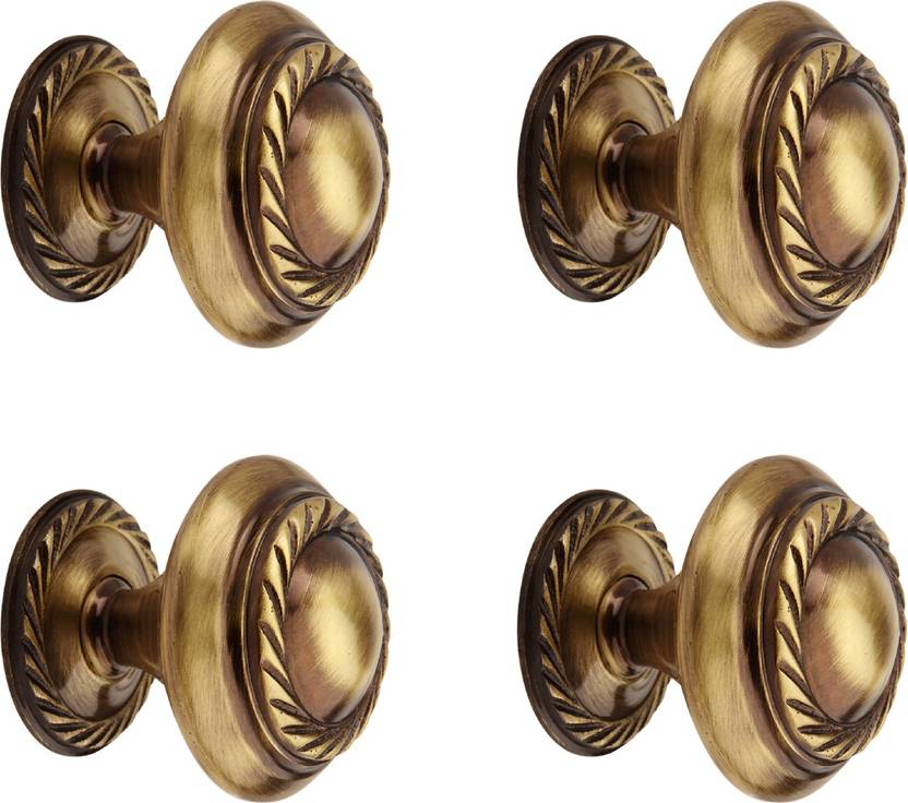 Hobknobs Georgian Antique Brass Cabinet Drawers Wardrobe Kitchen