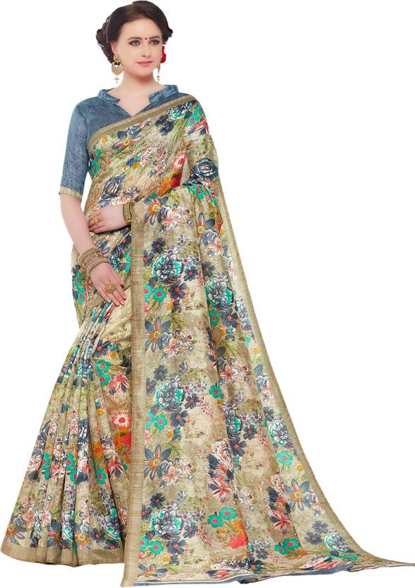 Gugaliya Graphic Print Bollywood Art Silk Multicolor Sarees Gugaliya Graphic Print Bollywood Art Silk Saree