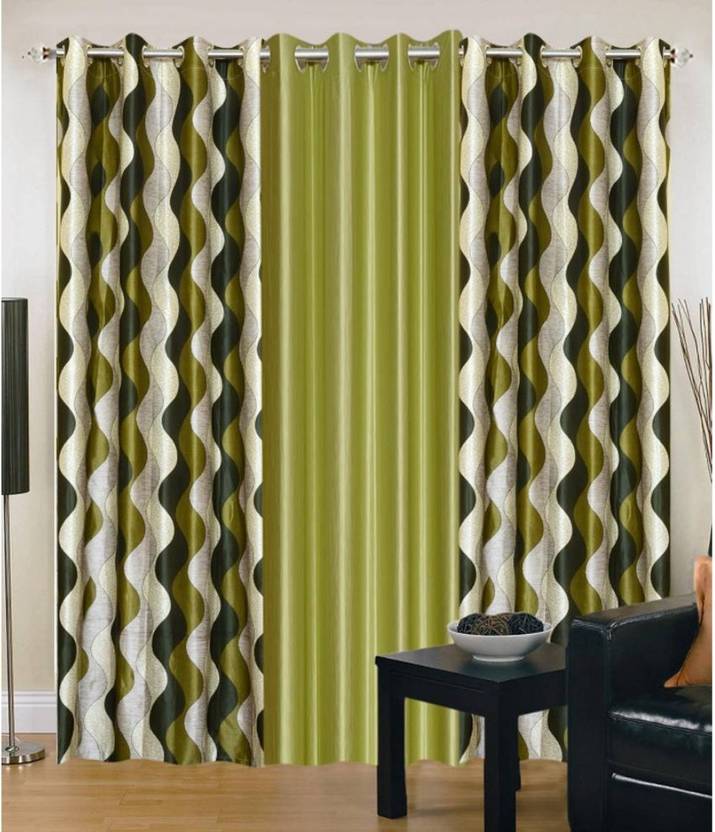 Casa Confort 213 cm (7 ft) Polyester Door Curtain (Pack Of 3) Buy Casa Confort 213 cm (7 ft