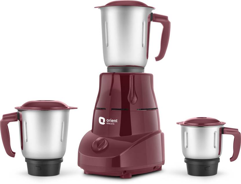 Orient Electric Bolt MGBT50C3 500 W Mixer Grinder (3 Jars, Cherry