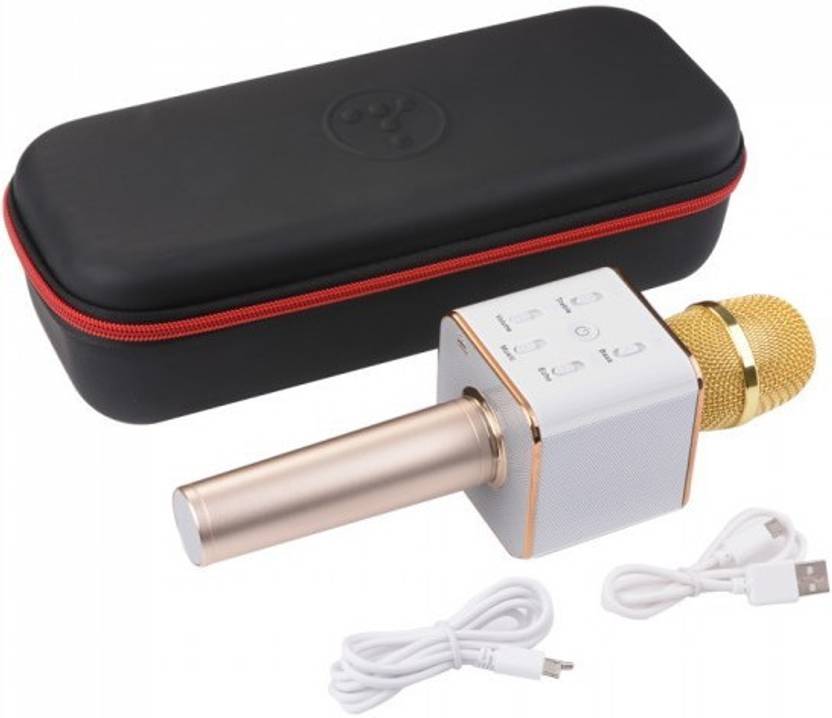 IBS Q7 Karaoke Microphone Bluetooth Universal for Music Playing Singing and Recording Handheld Wireless Mic Microphone