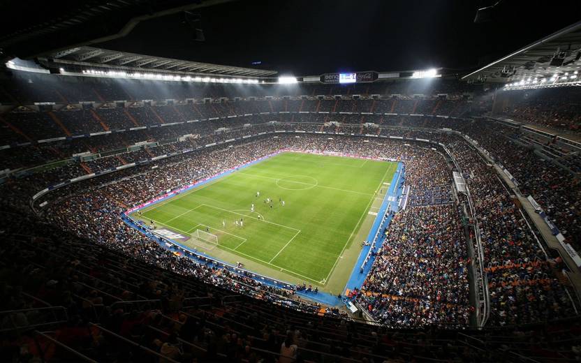 Belucky Wall Poster Santiago Bernabeu Stadium Soccer Real
