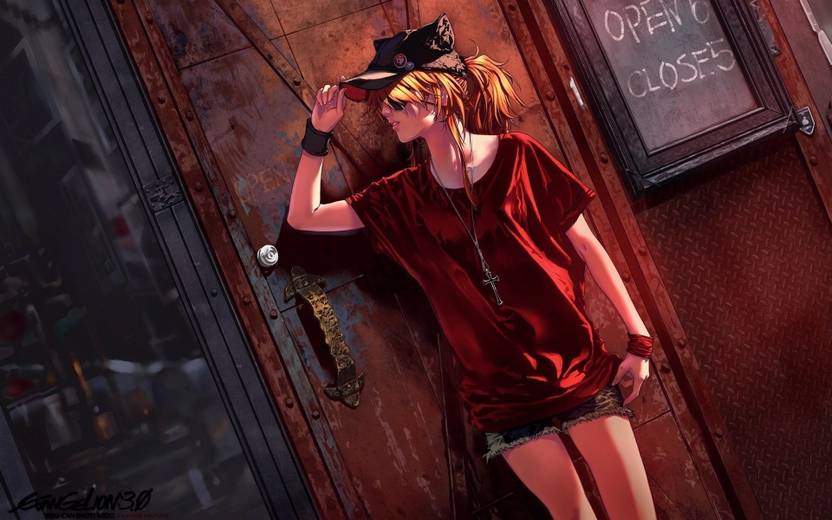 Ananyadesigns Anime Asuka Langley Soryu Drawings Eyepatch
