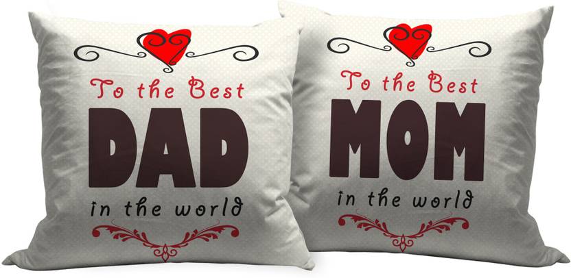 tiedribbons wedding anniversary gift for mother father cushion gift