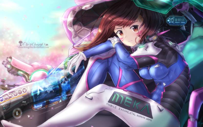 Ananyadesigns Dva Overwatch Artworkwall Poster Paper Print
