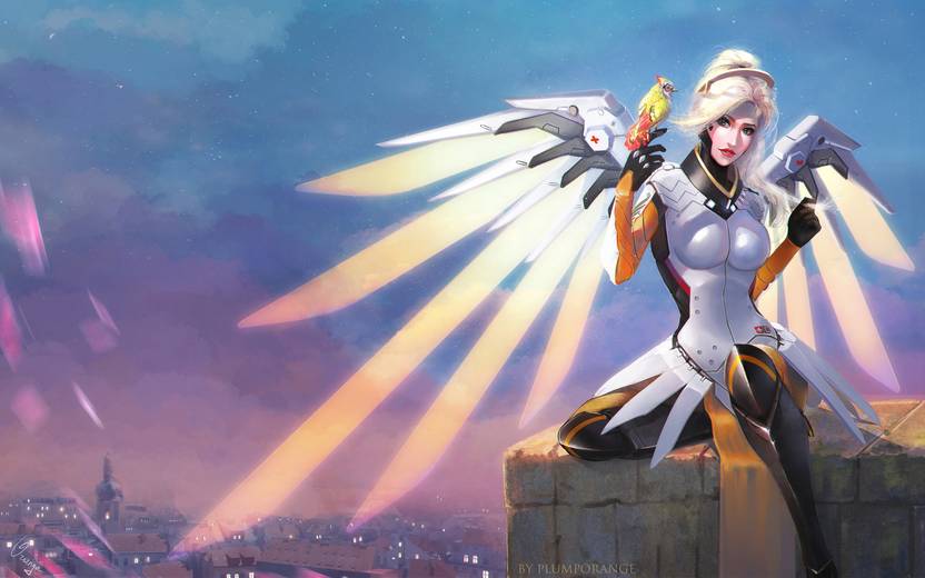 Ananyadesigns Mercy Overwatch Artworkwall Poster Paper Print