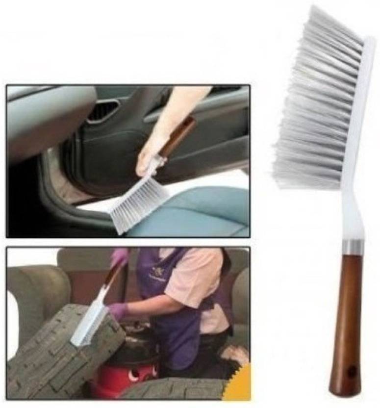 Bajrang Cleaning Brush Duster With Hard Long Bristles For Car Seat Carpet Mats 01 Pc