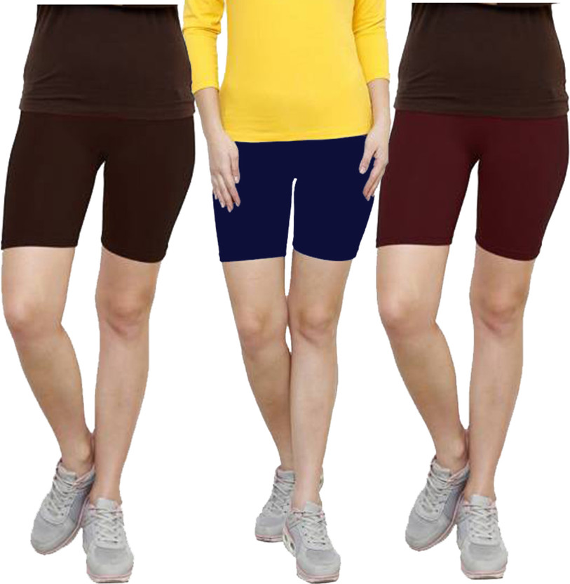 maroon cycling shorts