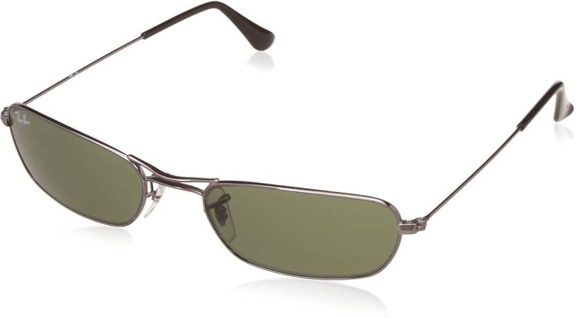 Buy Ray-Ban Rectangular Sunglasses Green For Men Online @ Best Prices in  India 