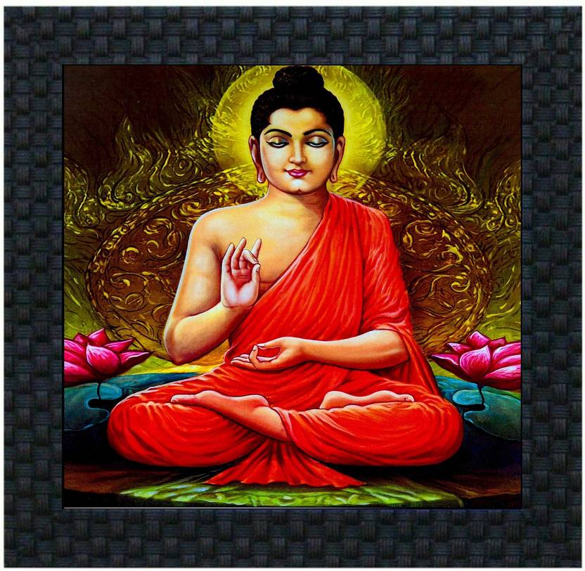 Divinecrafts Buddha Canvas 10 Inch X Painting In Divinecrafts Buddha Canvas 10 Inch X