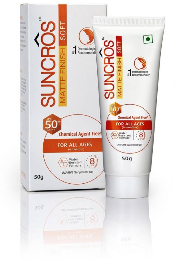 Suncros Matte Finish Soft Sunscreen Gel - SPF 50 + PA+++ - Price in 