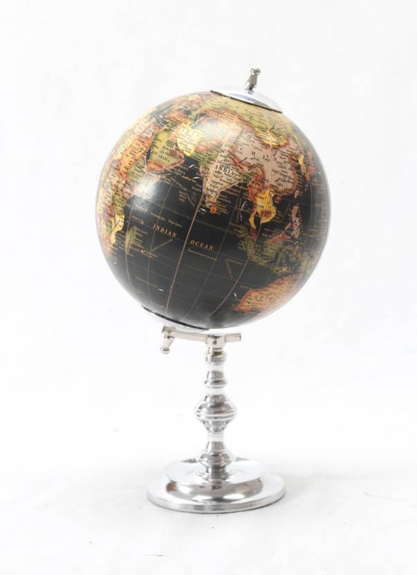 Page Large Vertical At Brass Copper Classics 5 Inch Big Desktop Rotating Antique Educational World Earth Political Office Globe