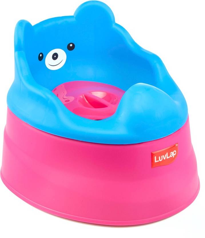 Luvlap Baby Potty Training Seat Rose Blue Plastic Luvlap Baby Potty Training Seat Rose Blue