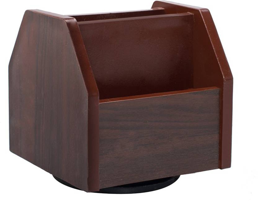 Flipkart Com Kebica 4 Compartments Wooden Revolving Desk
