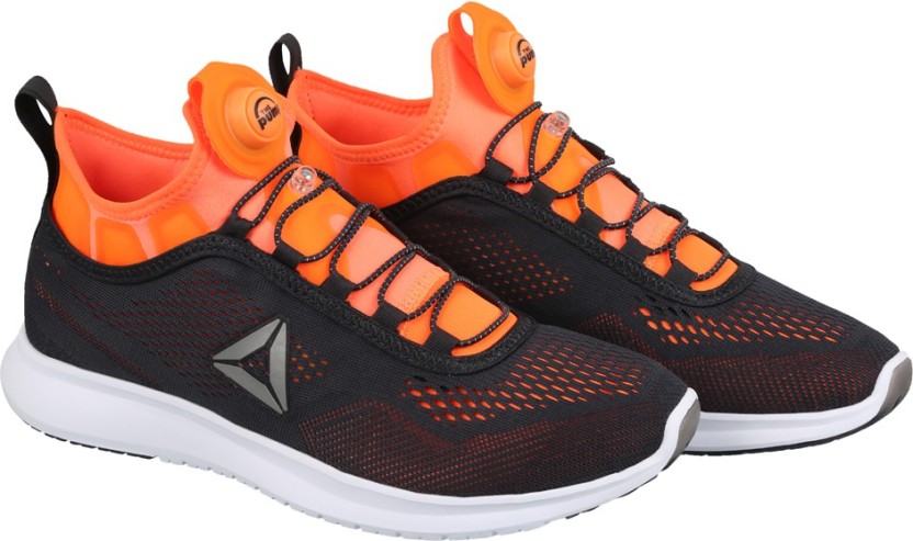 reebok pump shoes orange