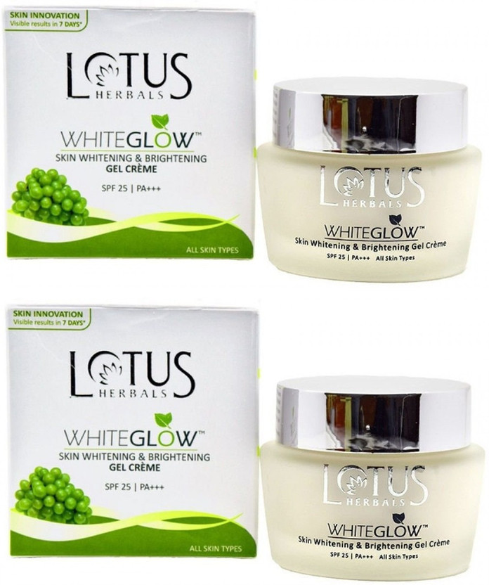 lotus skin whitening & brightening gel cream