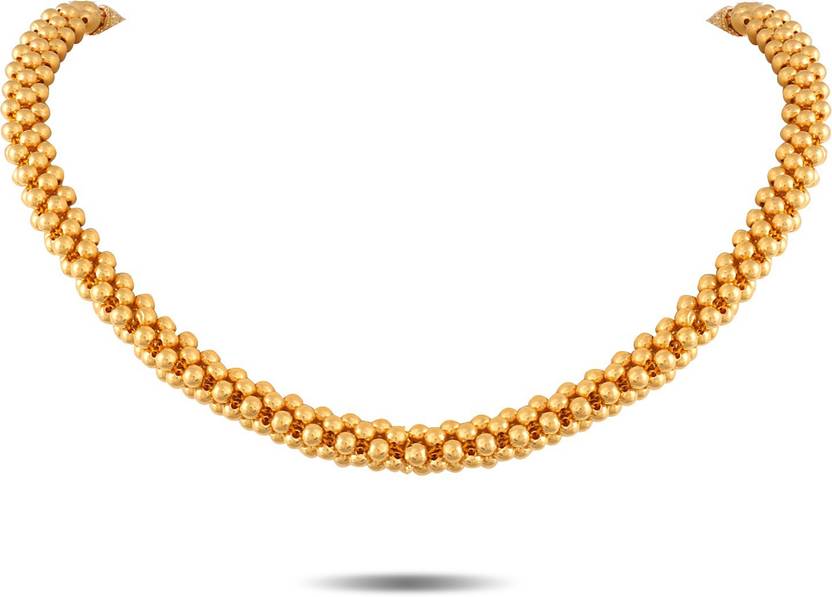 P N Gadgil Jewellers Nel738477 Choker Yellow Gold Precious