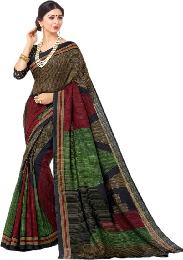 Lady Sringar Printed Sambalpuri Silk Cotton Blend Saree