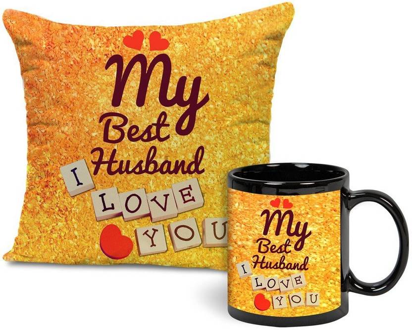 Tied Ribbons Best Gift For Husband Cushion 12 Inch X With Tied Ribbons Best Gift For Husband Cushion 12 Inch X With Filler