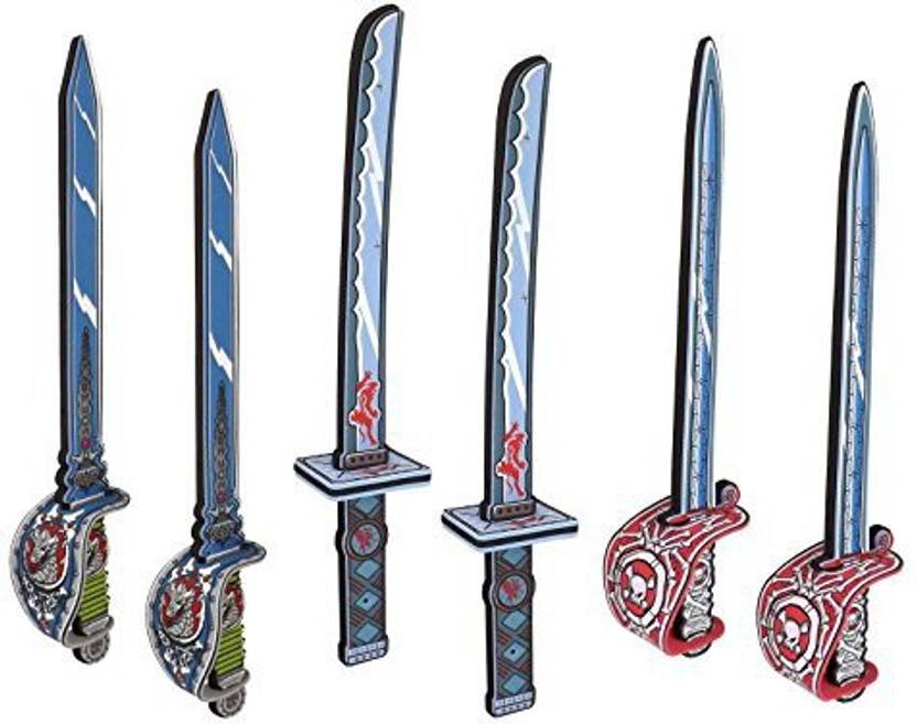 Liberty Imports Warrior Pirate Foam Swords 6 Pack Large