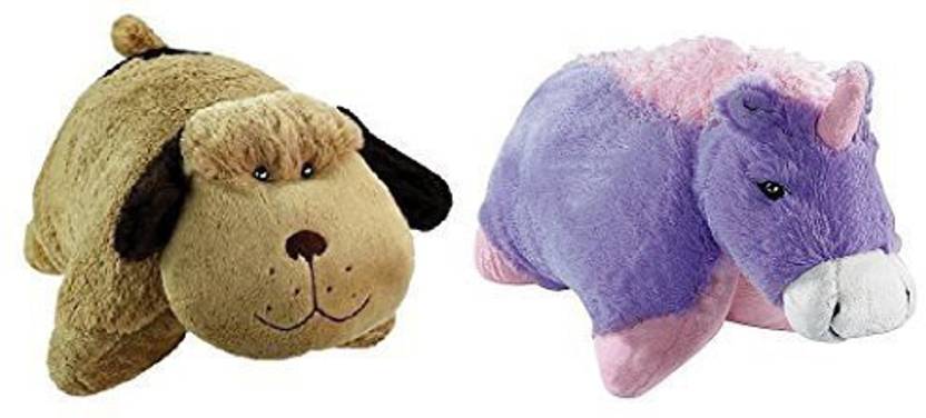 Pillow Pets Pee Wee Dog And Unicorn Bundle 2 Pack 4 4 Inch