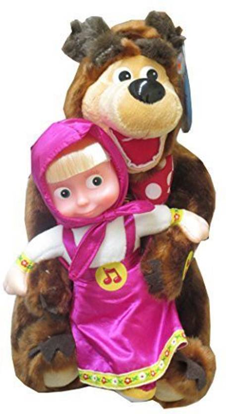 masha and the bear stuffed toy