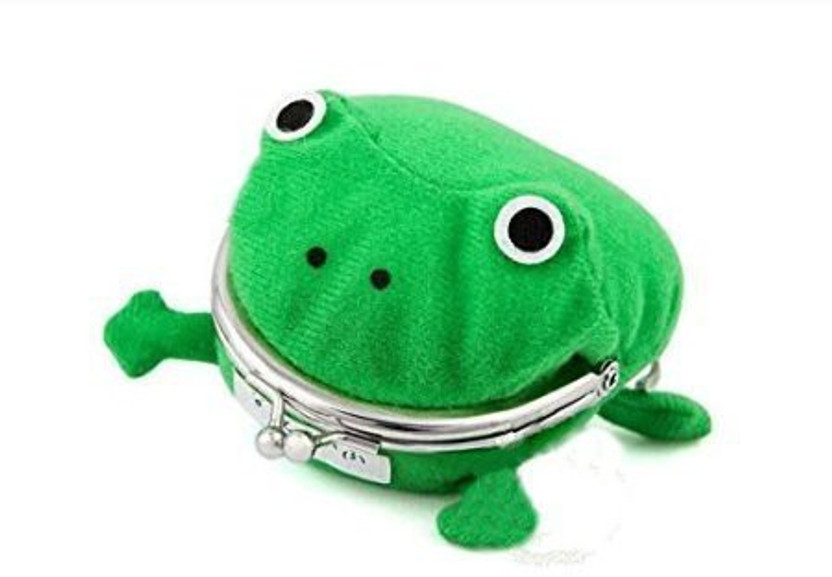 Naruto Green Frog Coin Bag Cute Purse Cosplay Props Wallet Plush