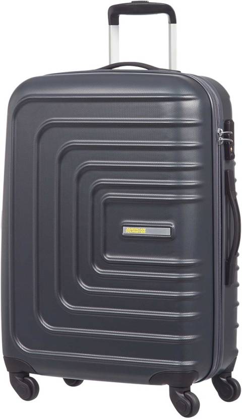For 3838/-(66% Off) American Tourister Sunset Square Check-in Luggage - 26 Inches (Black) at Flipkart