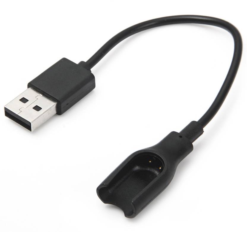 Shopizone USB Replacement Charging Cable for For Mi band 2 Fitness Charger Mi Band USB Cable Black