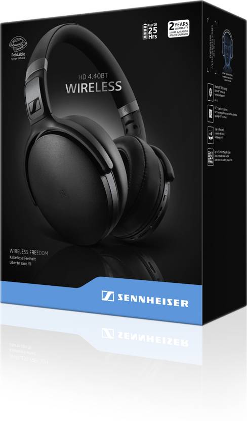 Sennheiser HD 4.40BT Bluetooth Headset with Mic  Black, Over the Ear Sennheiser Headphones