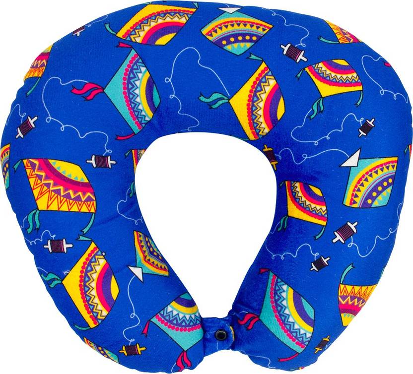 The Crazy Me Kite Pattern Travel Neck Pillow Multicolor Price In