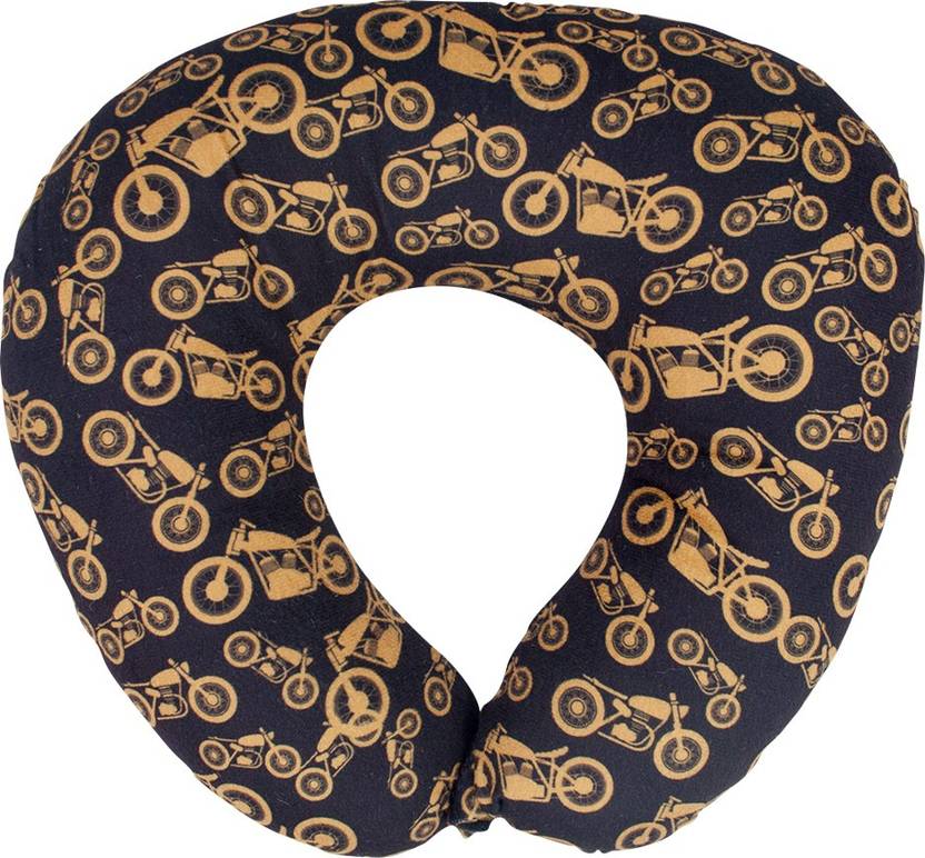 The Crazy Me Bike Pattern Travel Neck Pillow Multicolor Price In