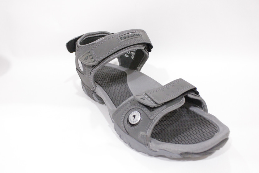 Reedass Men Black Sandals - Buy Reedass 