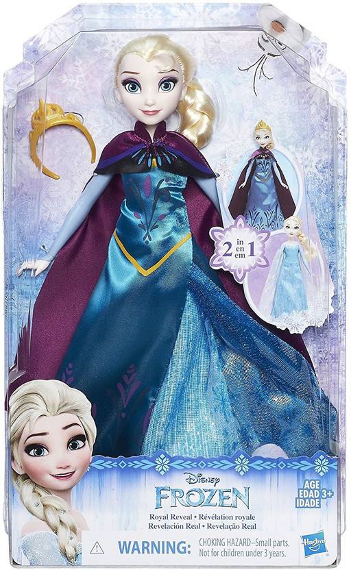 Hasbro Disney Frozen Royal Reveal Elsa Doll For 3 Yrs