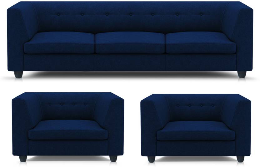 Adorn Homez Modern Fabric 3 1 Navy Blue Sofa Set Price In Adorn Homez Modern Fabric 3 1 Navy Blue Sofa Set