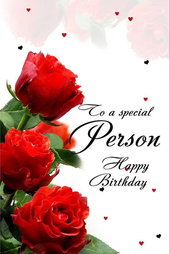 to a special person happy birthday poster paper print quotes