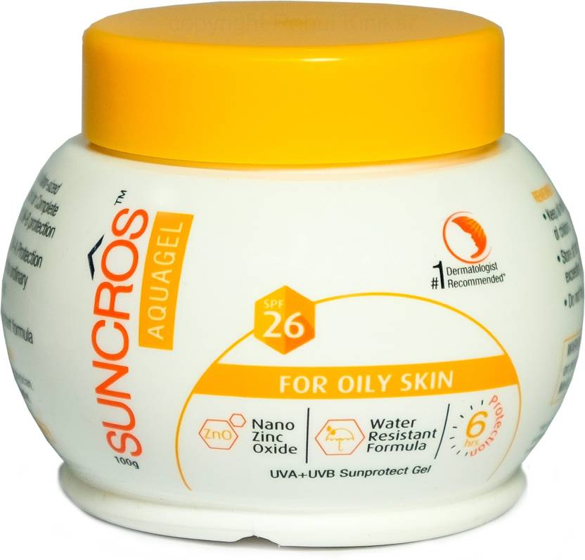 Suncros AQUAGEL - SPF 26 PA+++ - Price in India, Buy Suncros AQUAGEL - SPF 26 PA+++ Online In 