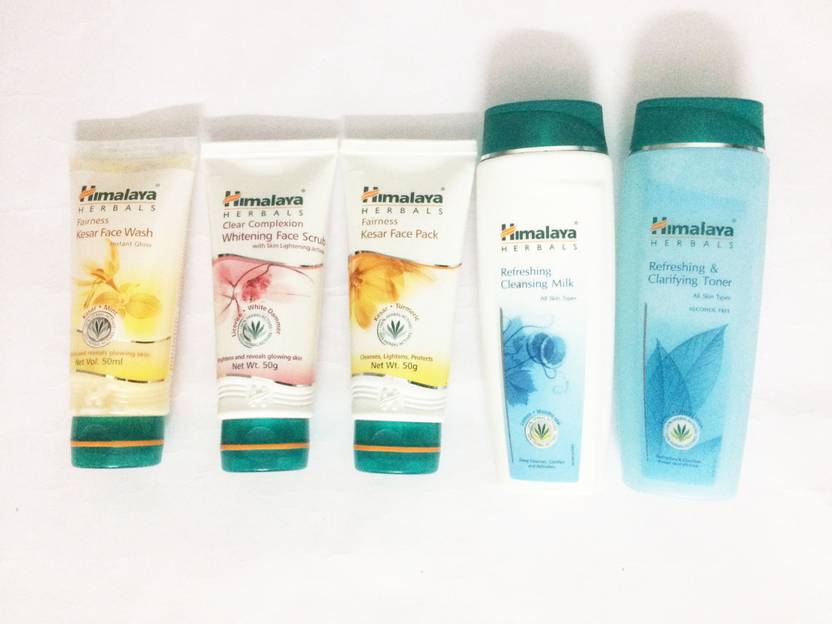 Himalaya Kesar Face Wash Pack Scrub Toner Refreshing Milk Price