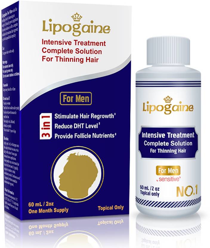 Lipogaine For Men Sensitive Intensive Treatment Complete