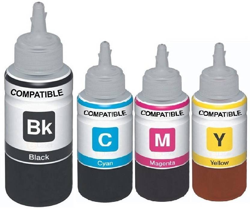 Print Cartridge GI790 Ink Set For Canon G1000, G2000, G3000 (Balck100ml, Cyan70ml, Yellow